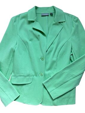 ✨ 💚Nordstrom Women’s Light Lime Green Classic Spring Lightweight Blazer | 8